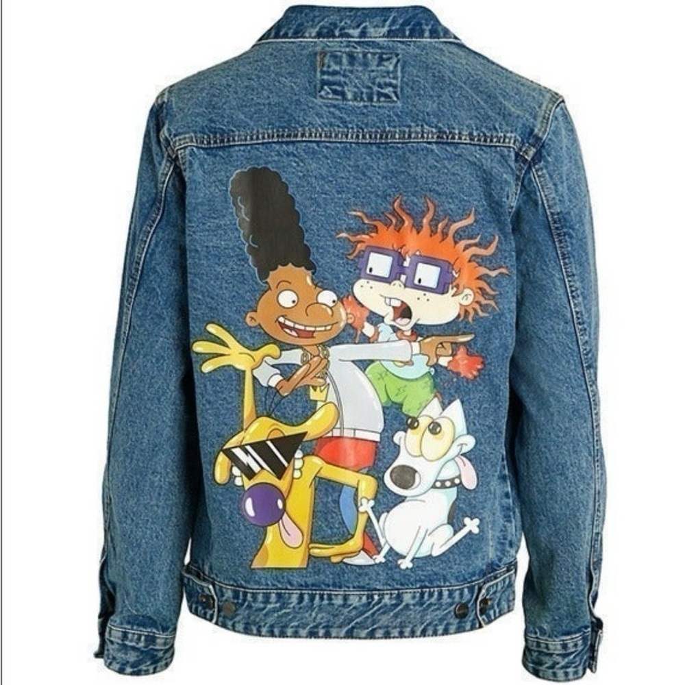 Nickelodeon Members Only Kids Rugrats Blue Denim Jacket Size Large - Picture 14 of 14